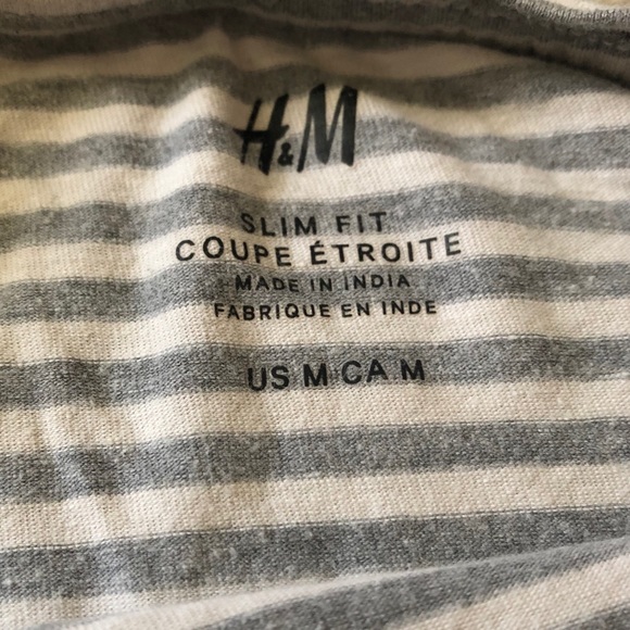 Men’s medium H&M striped tshirt - Picture 2 of 2